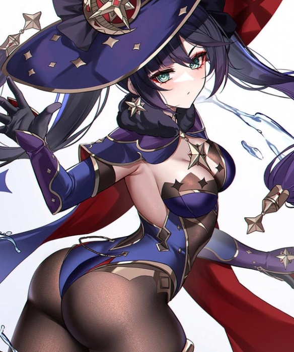 原神莫娜乳液狂飙开襟图片