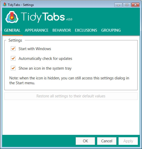 TidyTabs°