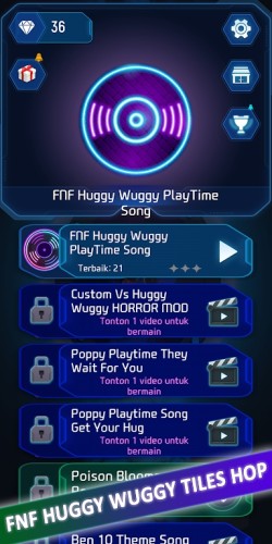 ש(All FNF Huggy Wuggy Tiles Hop)