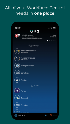 UKG Workforce Central app